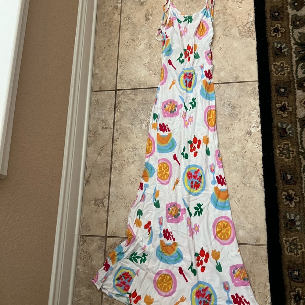 Princess Polly Fruit Maxi Dress Size 2